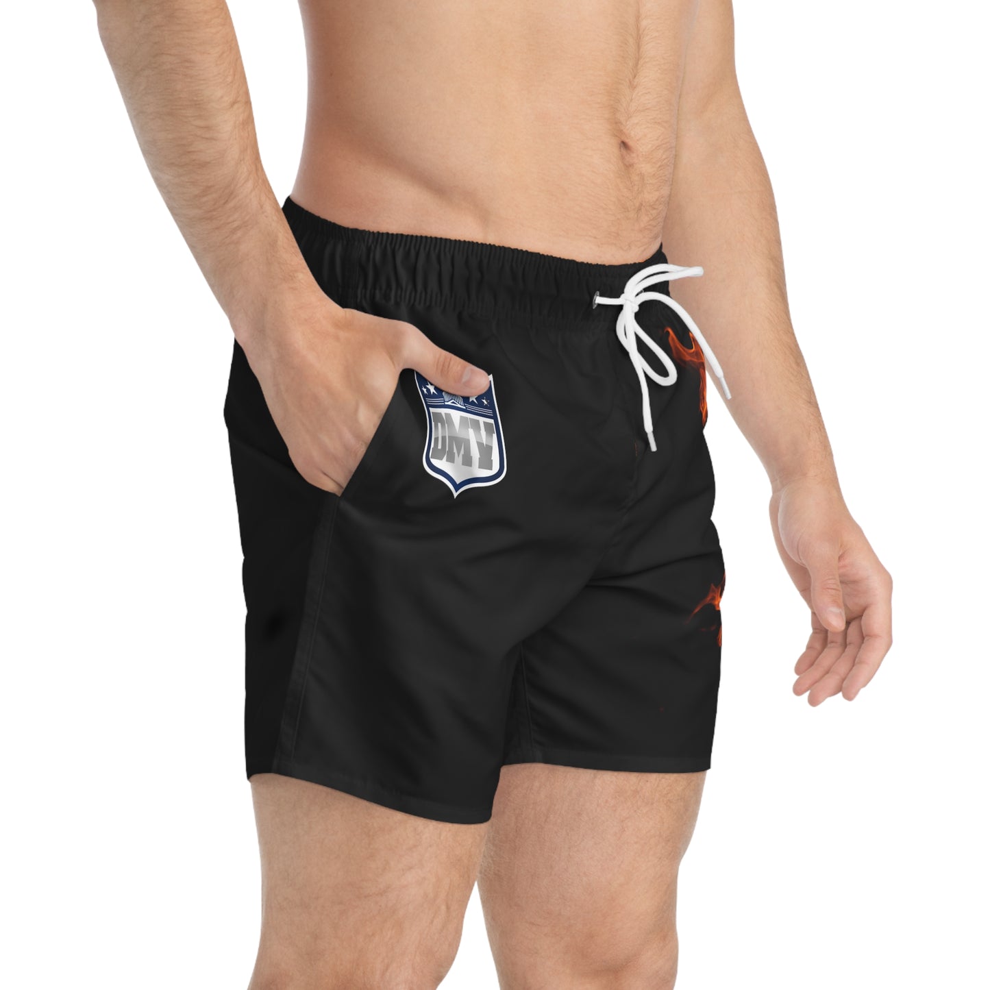 DMV Flame Swim Trunks