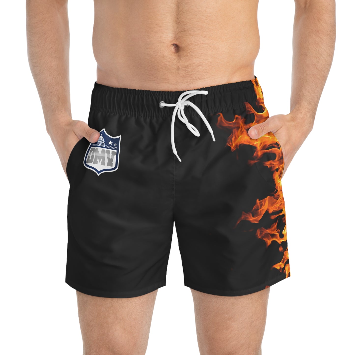 DMV Flame Swim Trunks