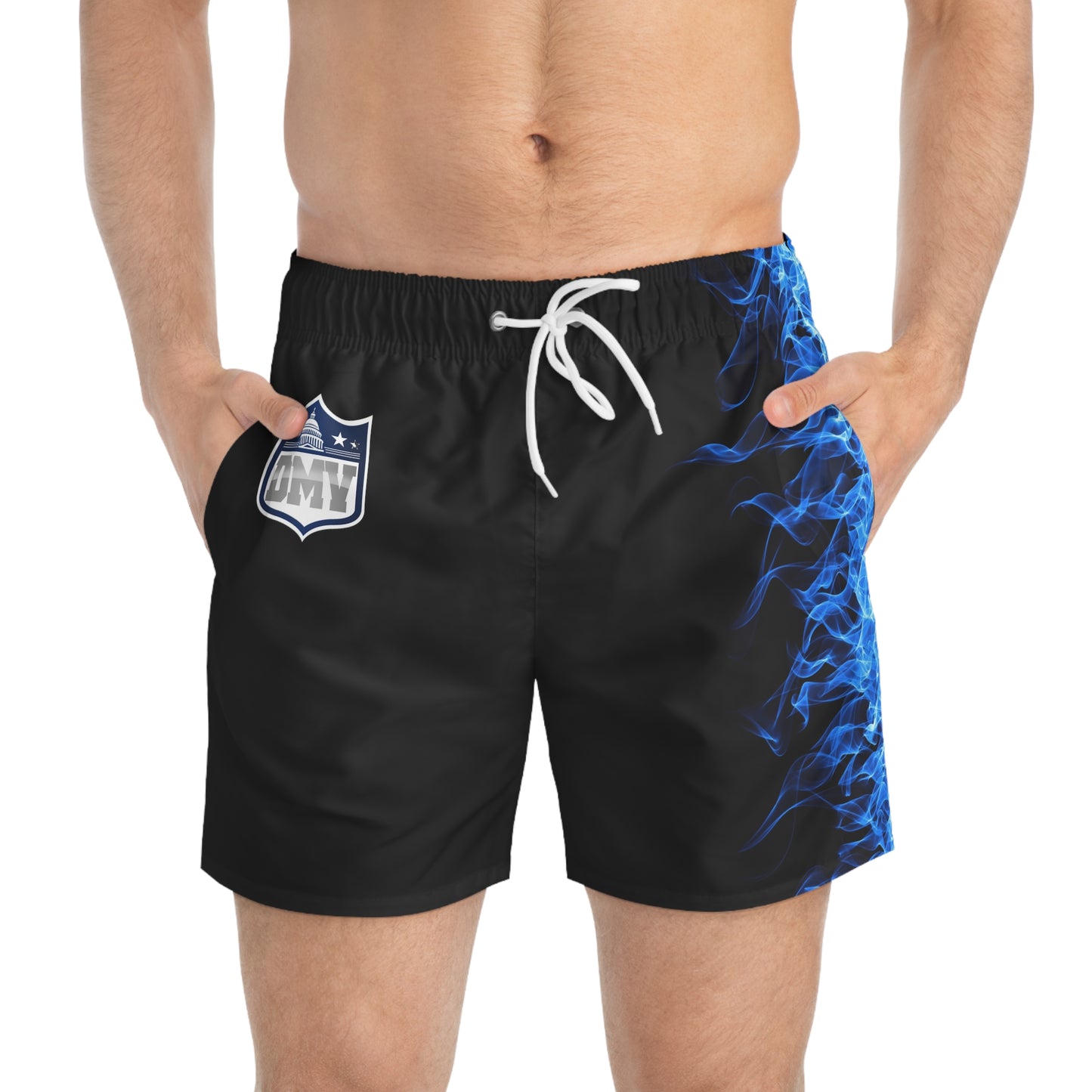 DMV Blue Flame Swim Trunks