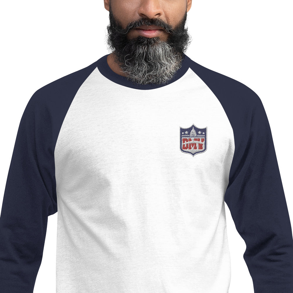 DMV Unisex 3/4 sleeve raglan shirt