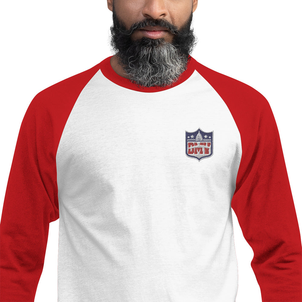 DMV Unisex 3/4 sleeve raglan shirt